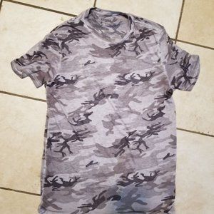 Express thin camouflage camo fatigues shirt Men medium